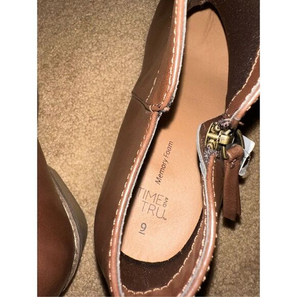 Ankle Boots Brown Zipper Bootie women size 9 NWT - Picture 5 of 6
